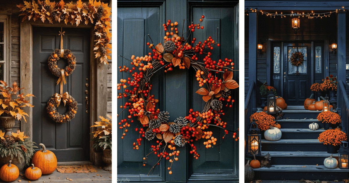 Wykonanie jesiennych wianków DIY: Ozdób tak swoje drzwi